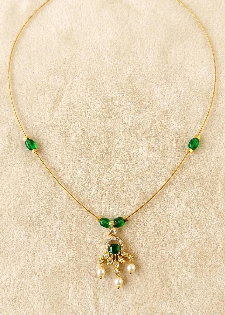 The 'Zeenat' Floating Jadau Chandelier Necklace