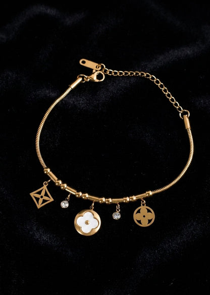 The 'Zuri' Multi-Charm Statement Bracelet