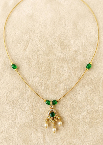 The 'Zeenat' Floating Jadau Chandelier Necklace