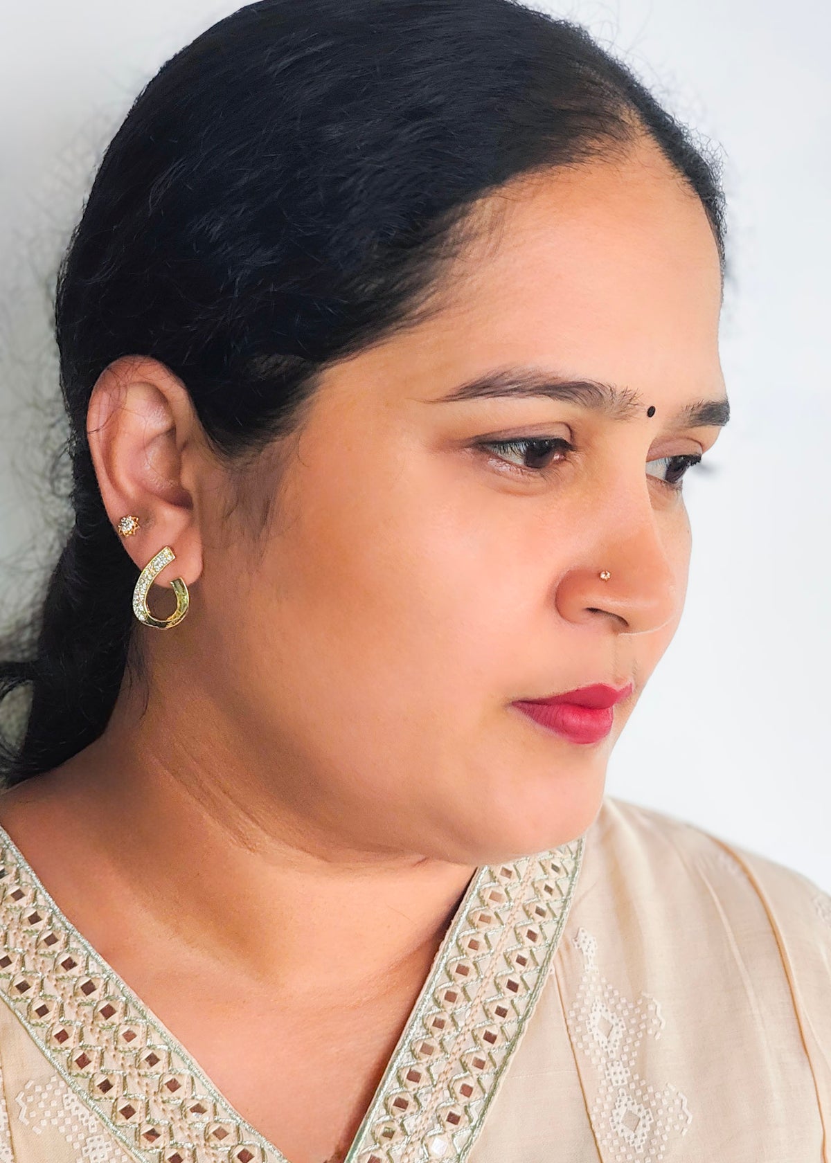 The 'Versa' Three-Pair Stud & Hoop Set